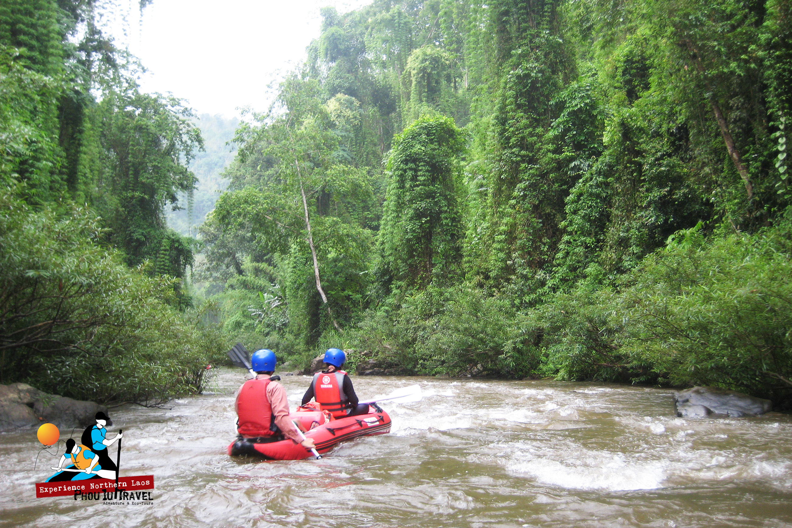 Kayaking on Nam Ha River